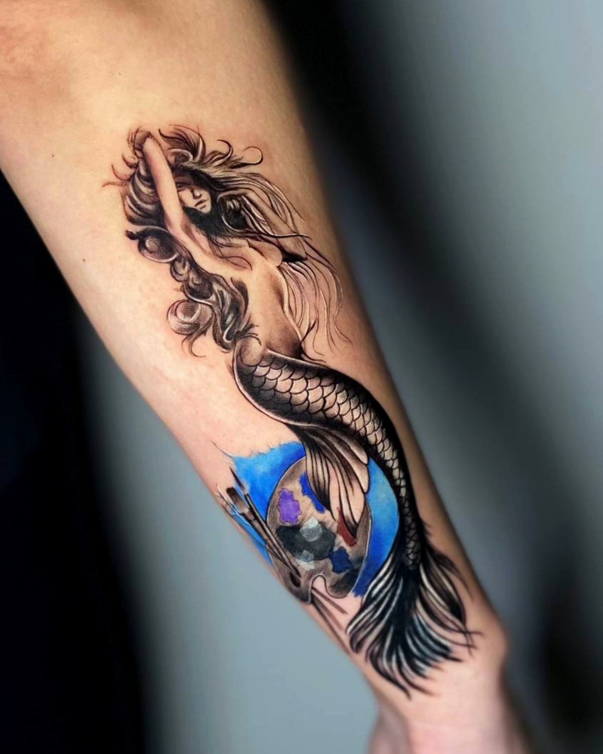 Mitolojik konsept özel tasarım çalışma. #customtattoo #surrealism